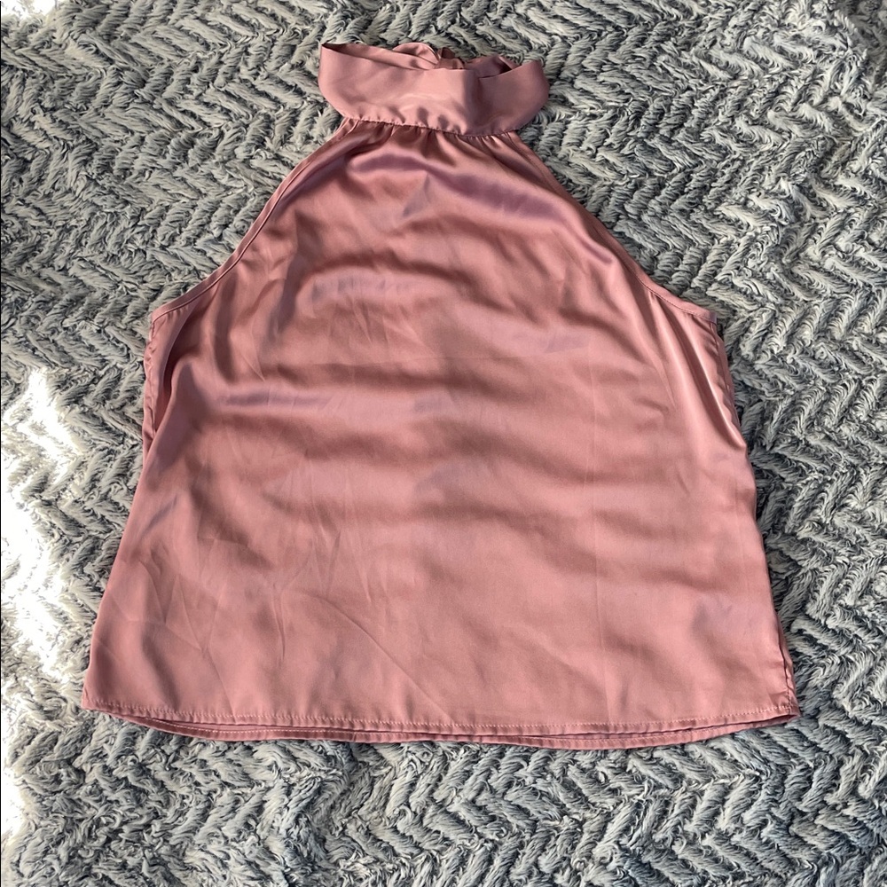 Elegant Pink Halter Top